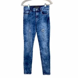 Express High Rise Leggings Acid Wash Jeans Size 4